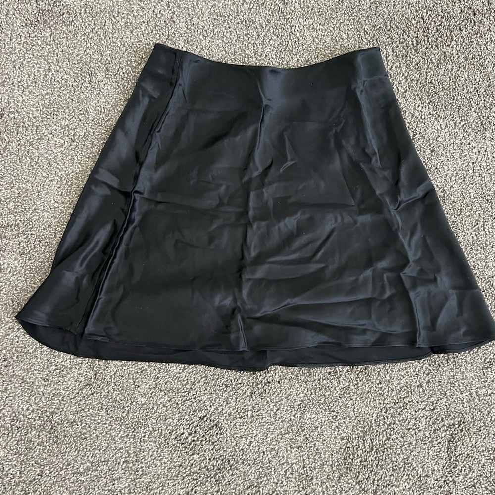 Quince Washable Black Silk Women's Skirt size S NWT